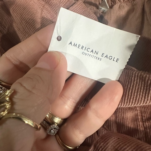 AE High-Waisted Belted Paper Bag Wide Leg Pant Size Medium NWT - Picture 4 of 5